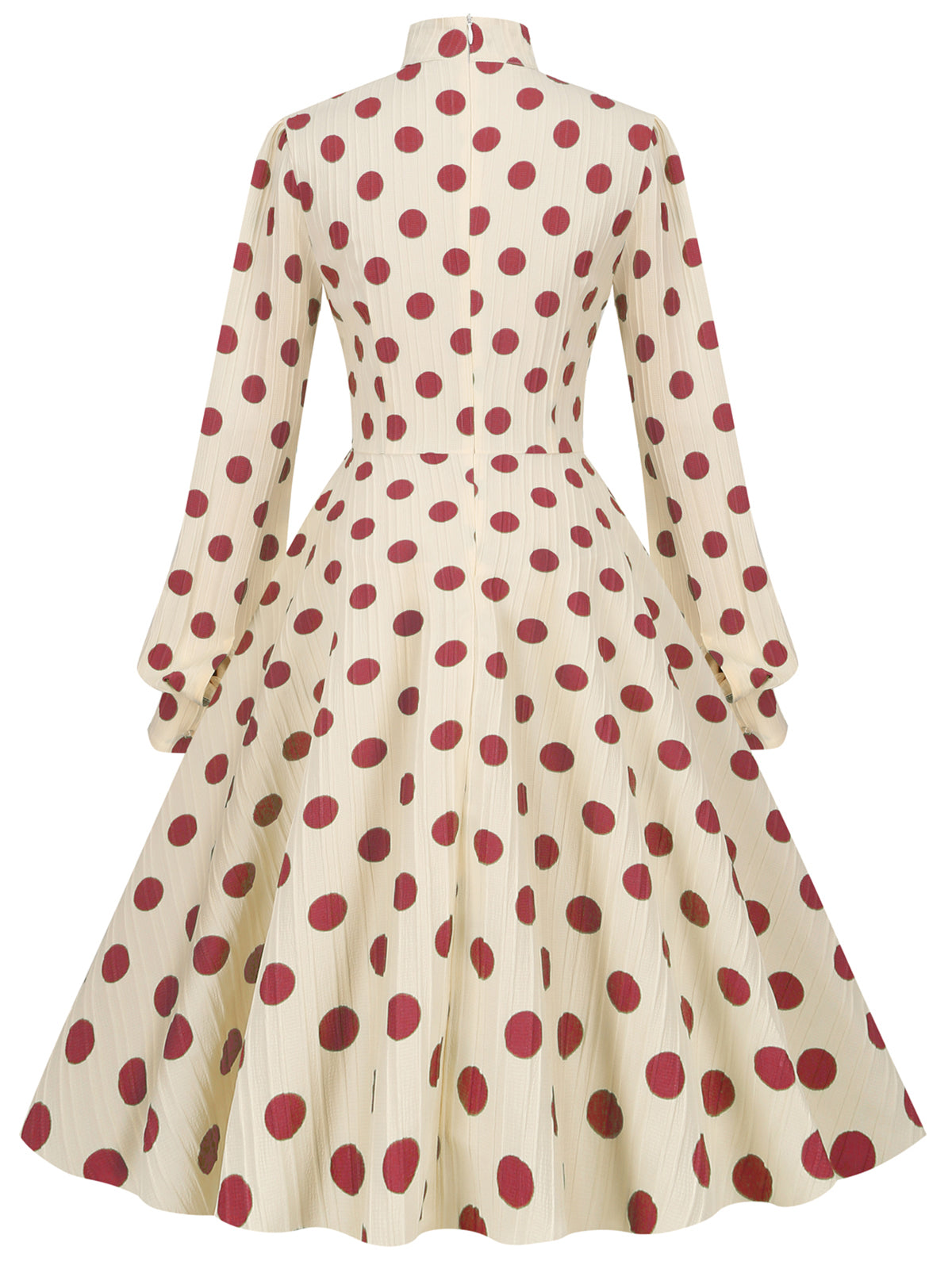 Polka Dots Bowknot Swing Dress