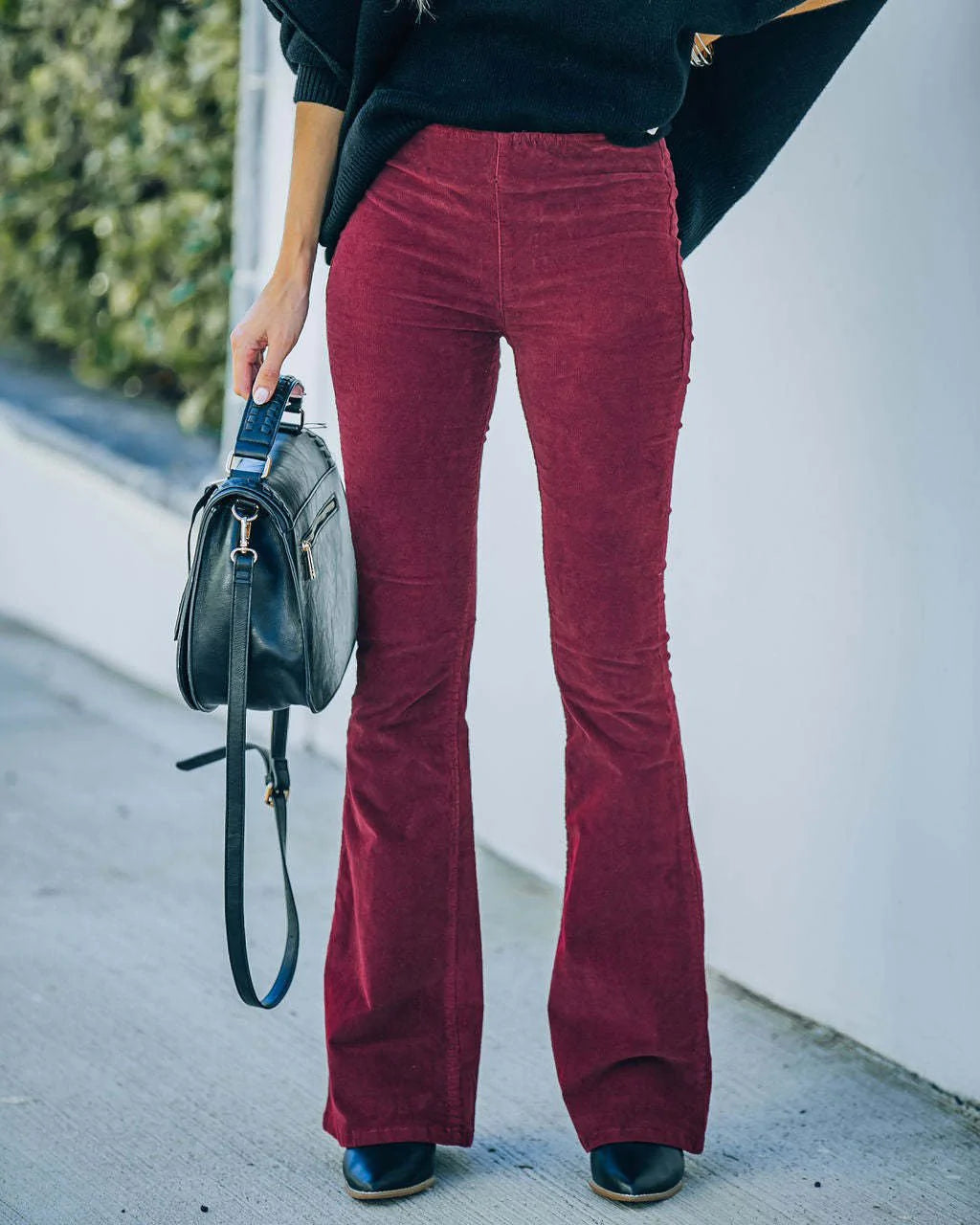 Ivyshape | Women's High-Waisted Flare Pants