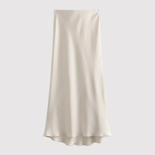 Ivyshape | Long Skirt In Satin