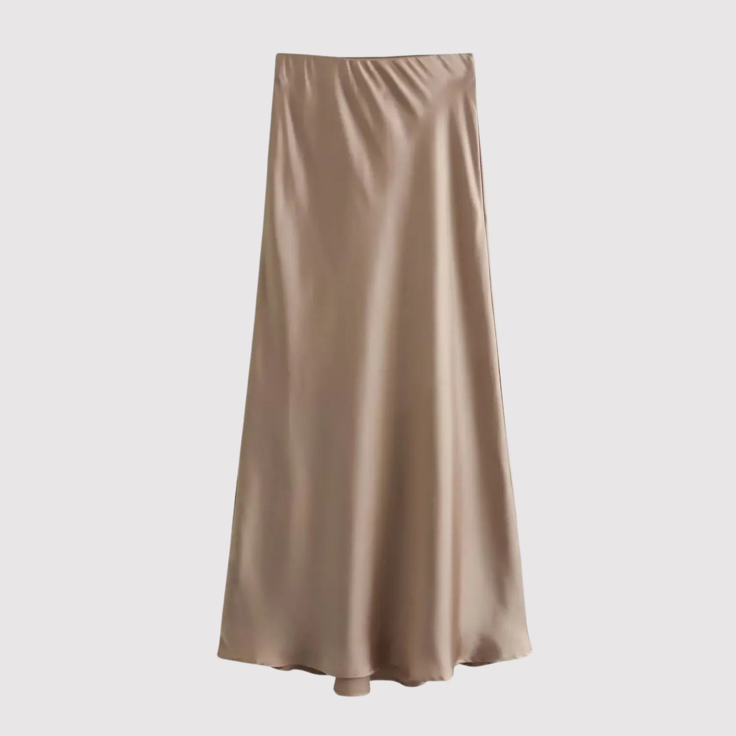 Ivyshape | Long Skirt In Satin