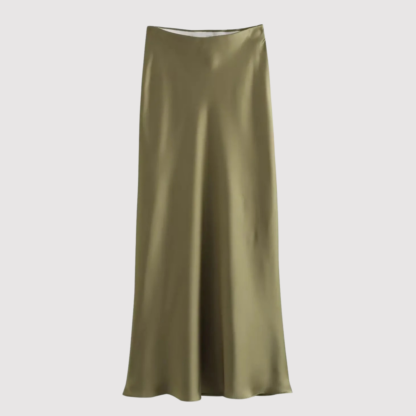 Ivyshape | Long Skirt In Satin