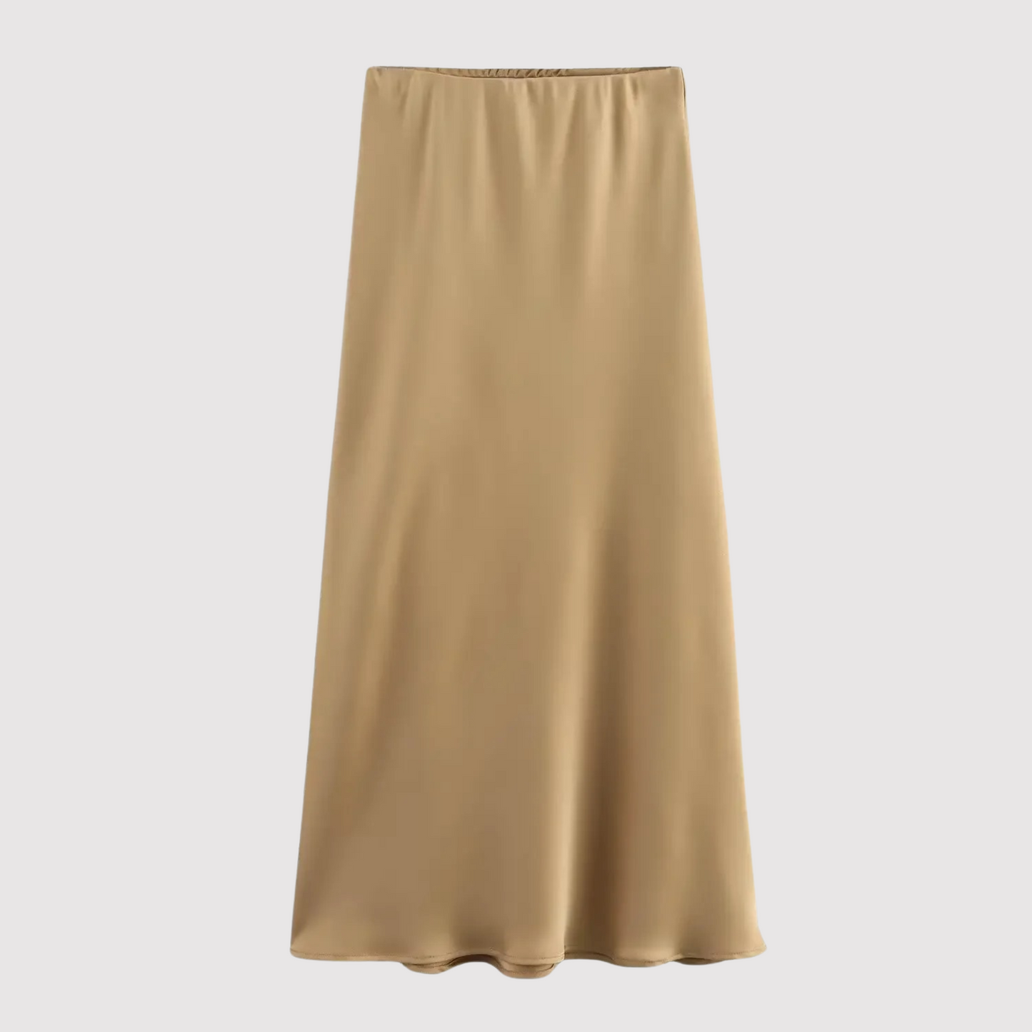 Ivyshape | Long Skirt In Satin