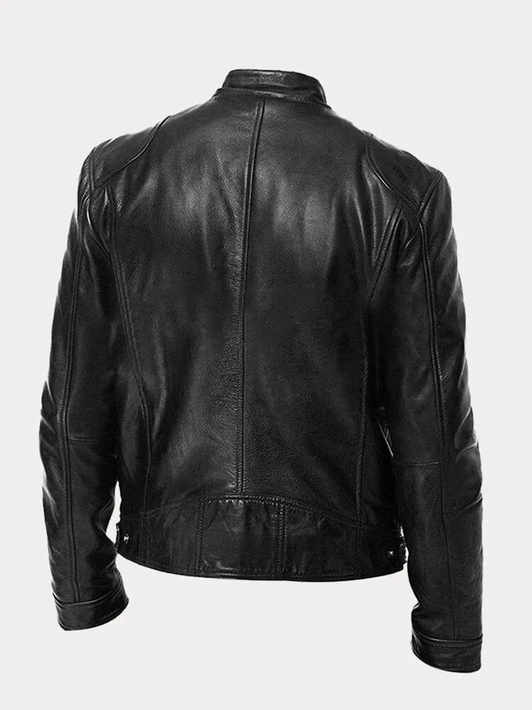 Ivyshape | Casual Leather Jacket