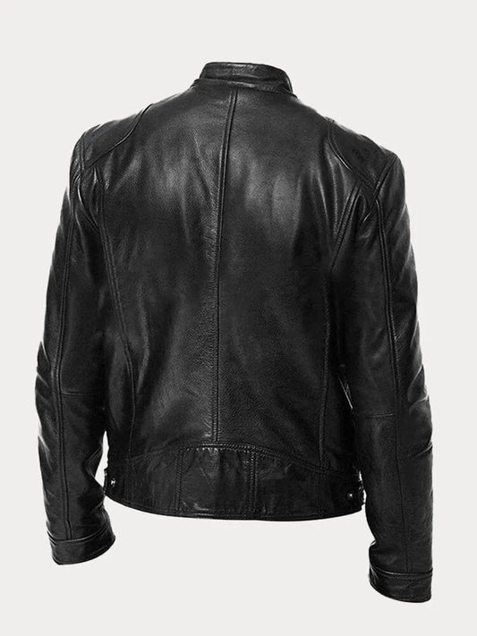 Ivyshape | Casual Leather Jacket for Men