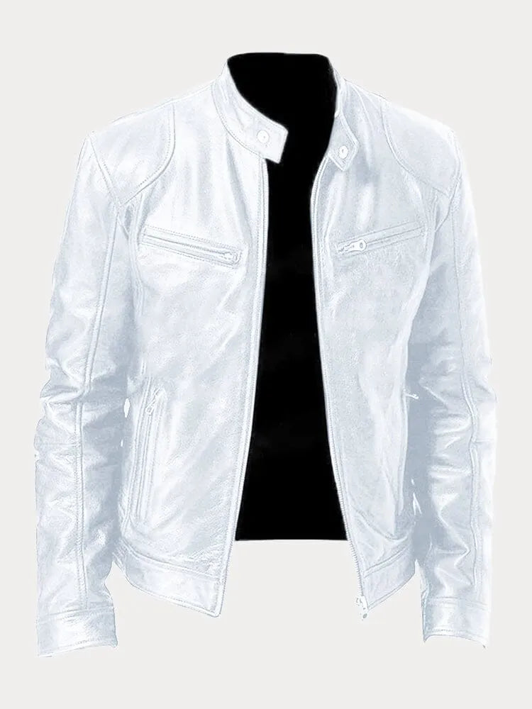 Ivyshape | Casual Leather Jacket