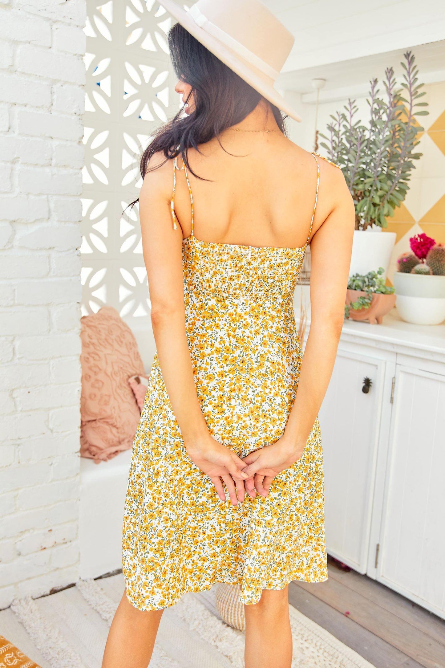 Delaney Dress – Yellow Posy