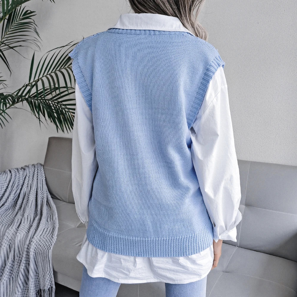 Ivyshape | Knitted Vest Sweater