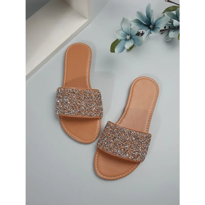 Glitter Bling Summer Slippers