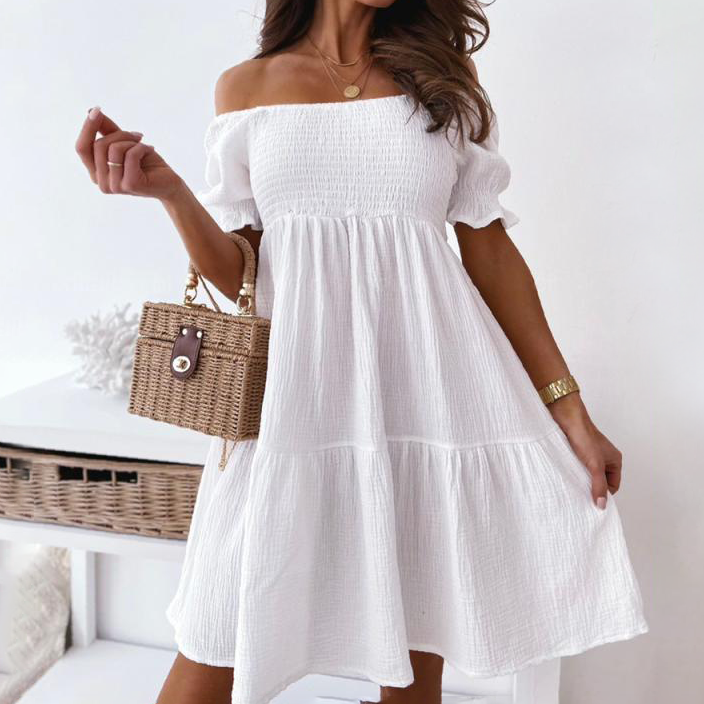 Ivyshape | Women's Off Shoulder Dress Chic