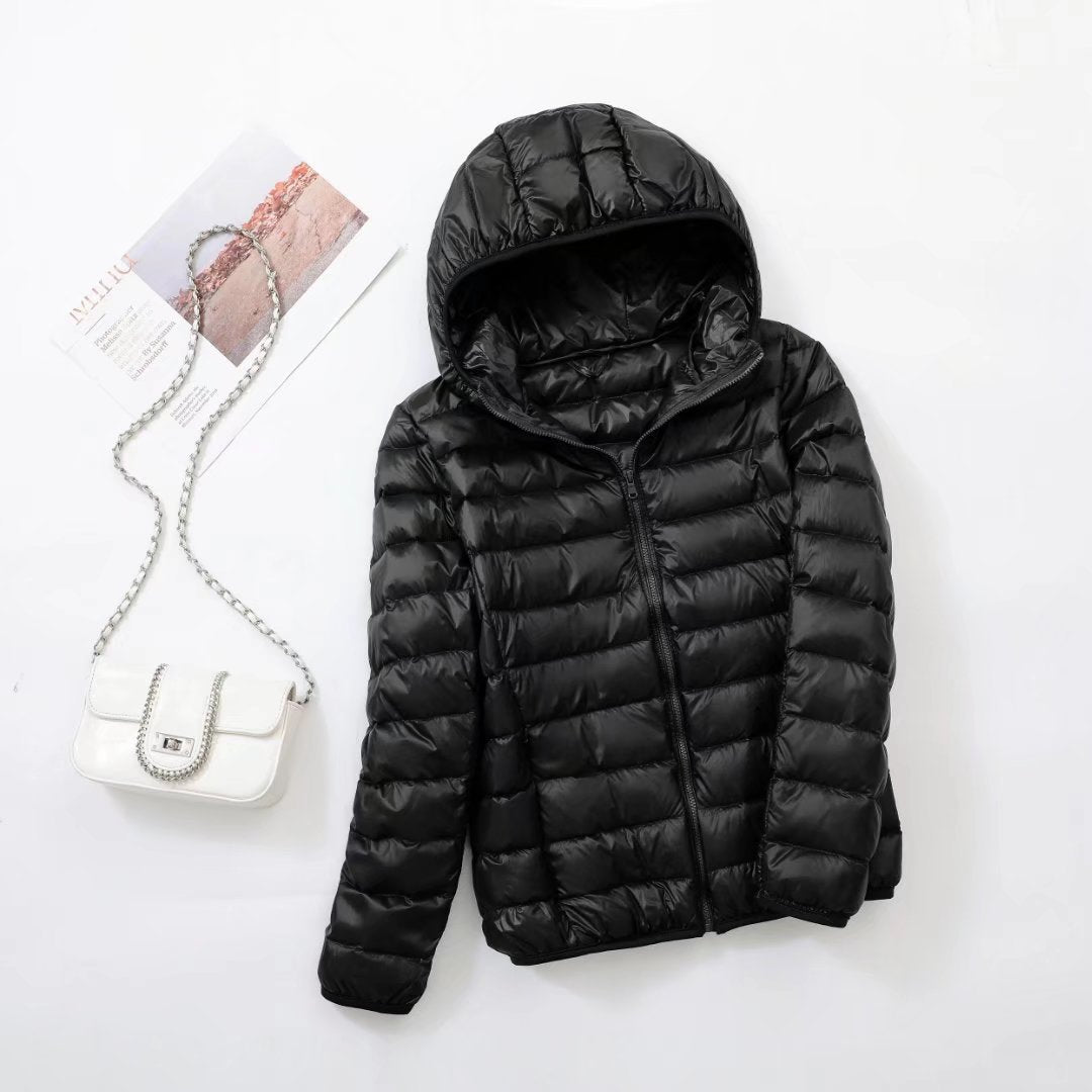 Ivyshape | Women'S Slim Hooded Down Jacket