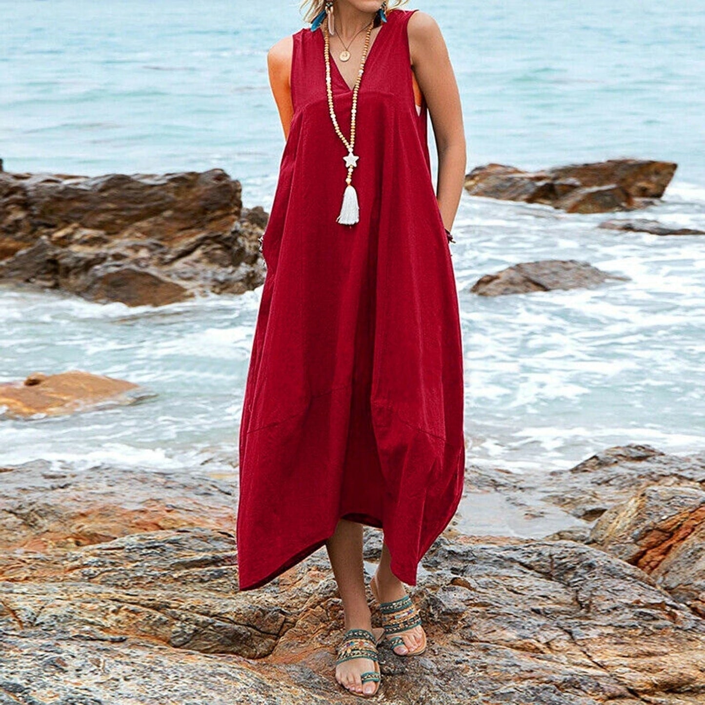 Summer Casual Long Summer Dress | Perfect for Casual Days