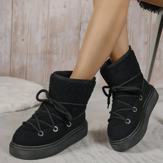 Ivyshape | Soft Plush Snow Boots