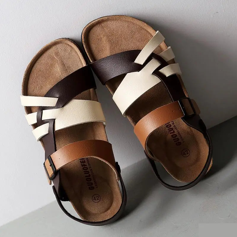 Ivyshape | Women's Classic Leather Sandals Trendy