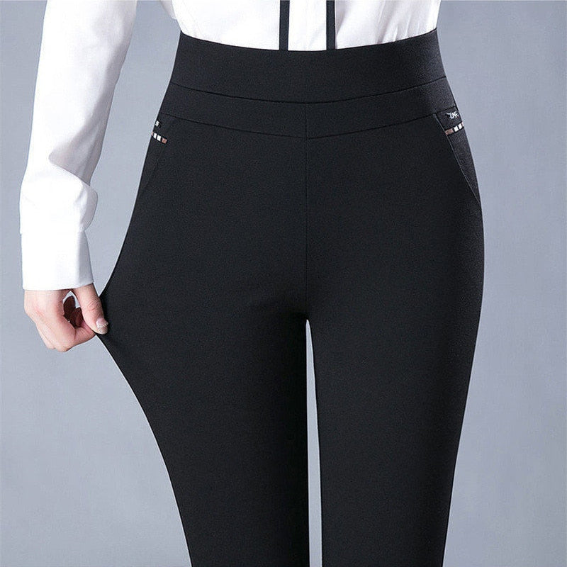 Ivyshape | Pants Tight Fit and High Waist for Stylish Elegance