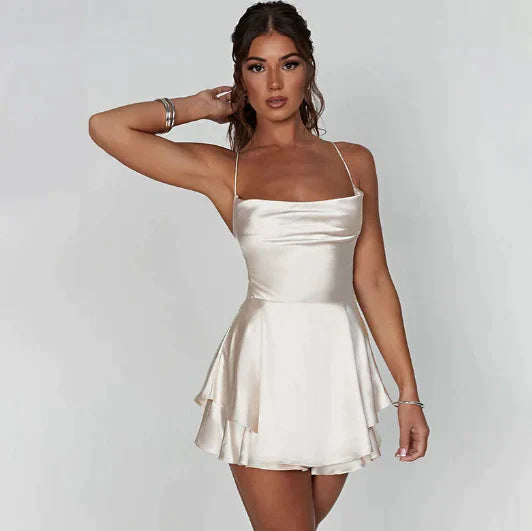 Premium Backless Satin Dress