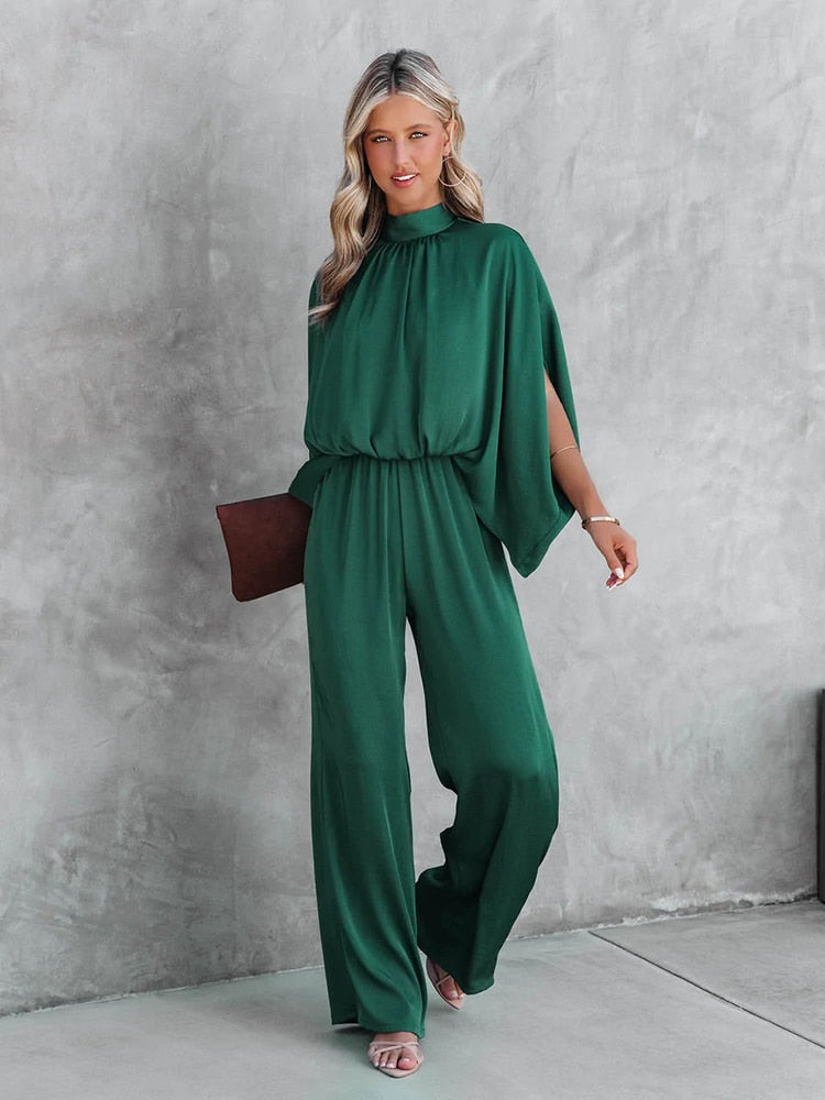 Ivyshape | Women's Stylish Jumpsuit Green