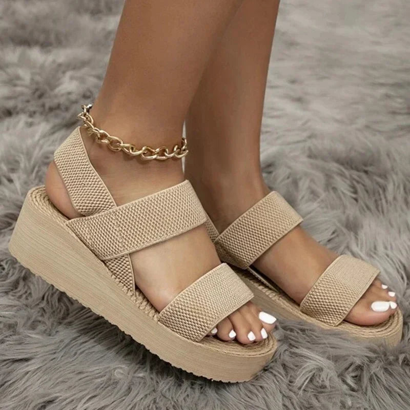 Chic Minimalist Wedge Sandals for Women