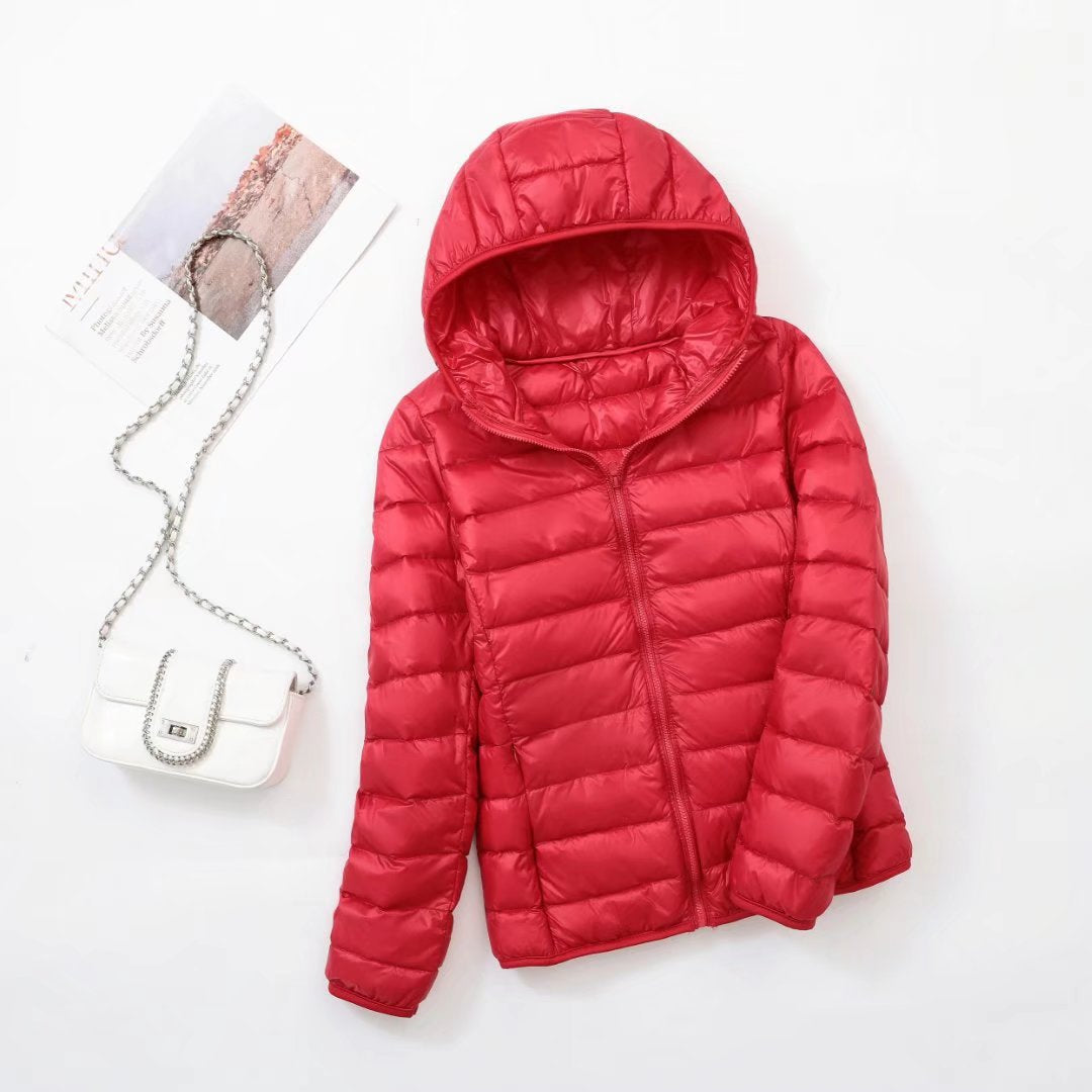 Ivyshape | Women'S Slim Hooded Down Jacket