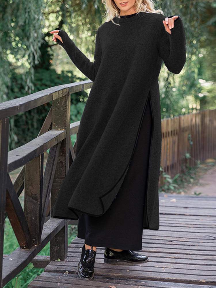 Summer Elegant Loose Long-Sleeved Dress | Perfect for Casual Days