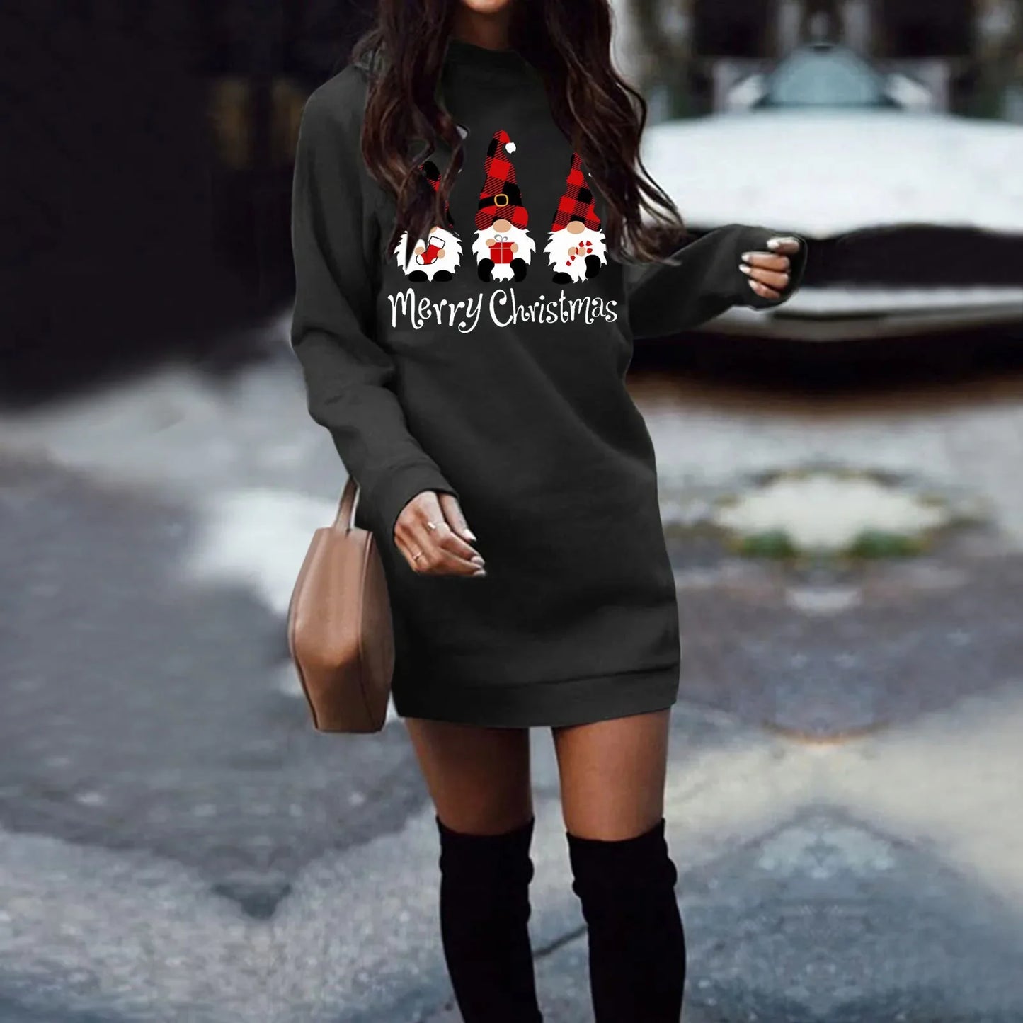 Ivyshape | Women’S Christmas Streetwear Long Pullover