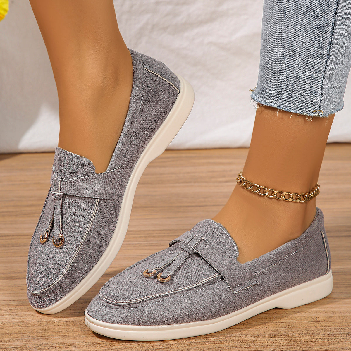 Women's Casual Slip-On Loafers for Spring and Autumn