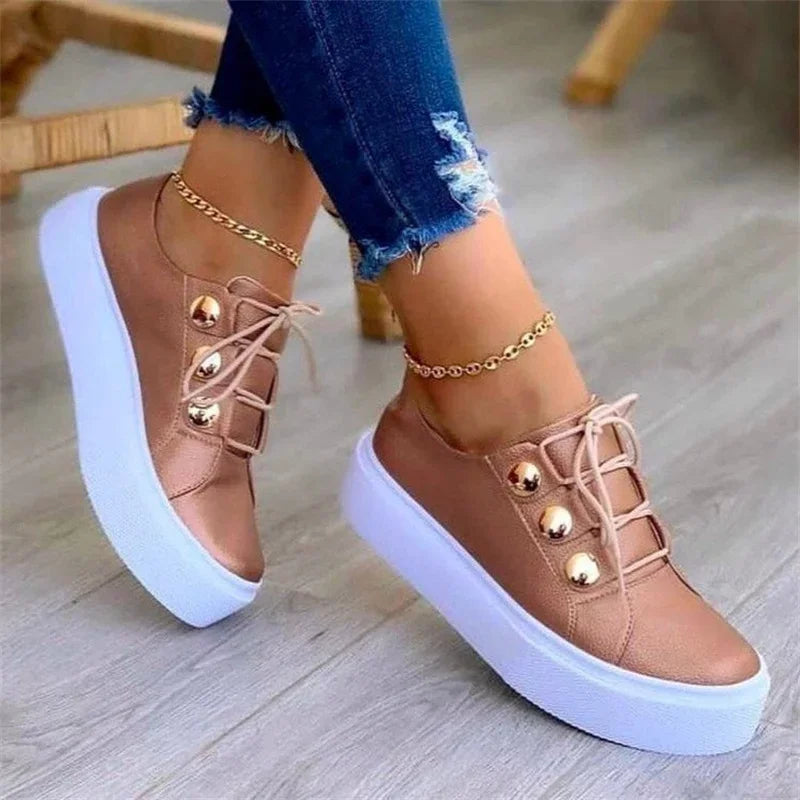 Spring Casual Platform Sneakers for Women