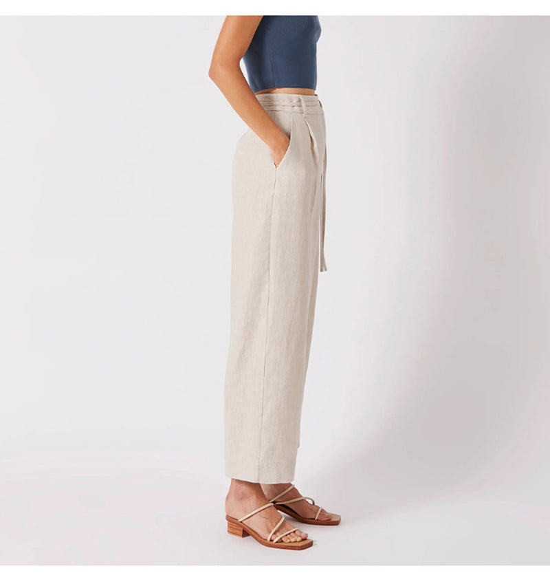 Ivyshape | Women's Trendy Wide Leg Trousers High Waist