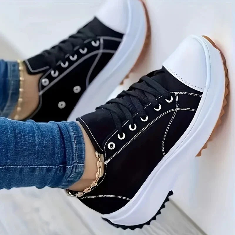 Trendy Lace-Up Sneakers for Women