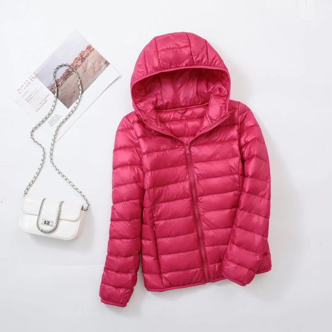 Ivyshape | Women'S Slim Hooded Down Jacket