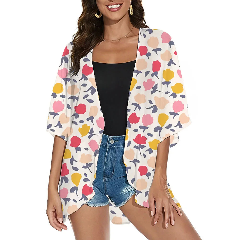 Elegant Flowy Kimono Cardigan for Women