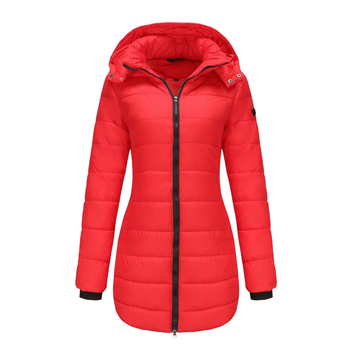 Ivyshape | Women's Long Puffer Quilted Jacket