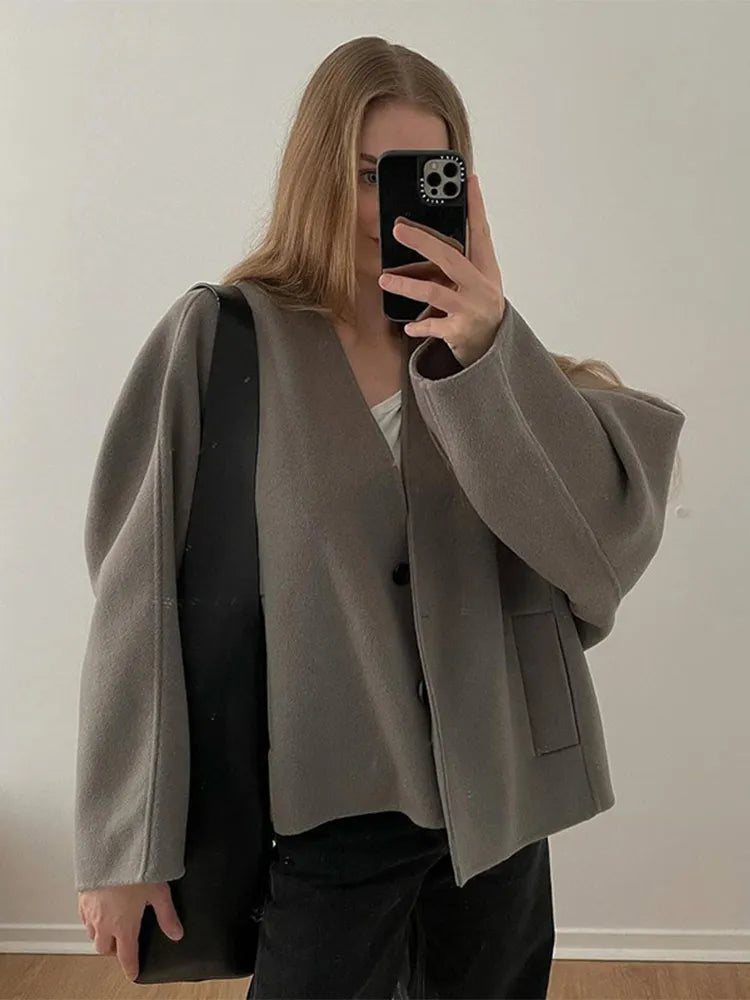 Ivyshape | Warm Loose Cardigan