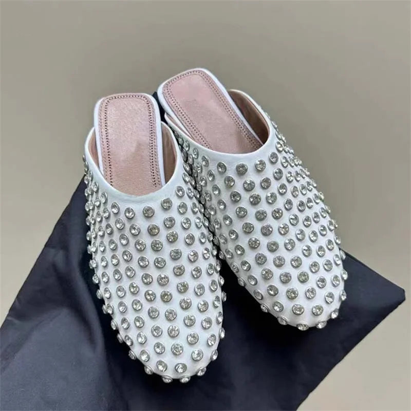 Elegant Diamond Studded Mary Jane Shoes for Women