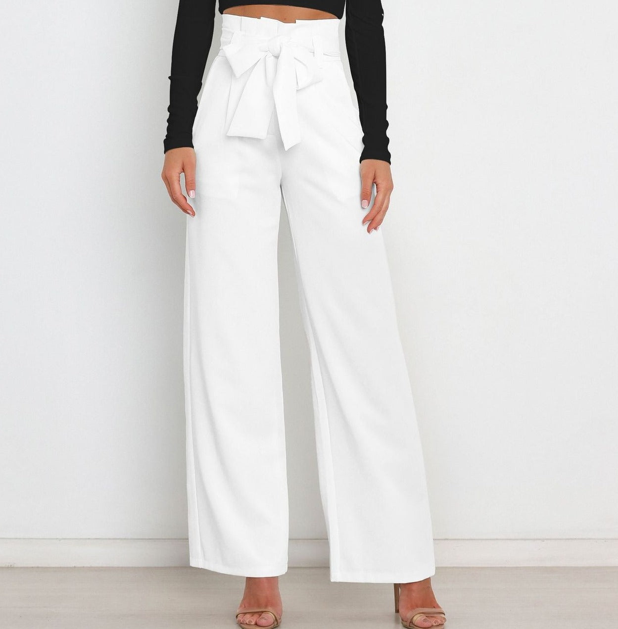 Ivyshape | Stylish and Cozy Fall Wide-Leg Pants for Women