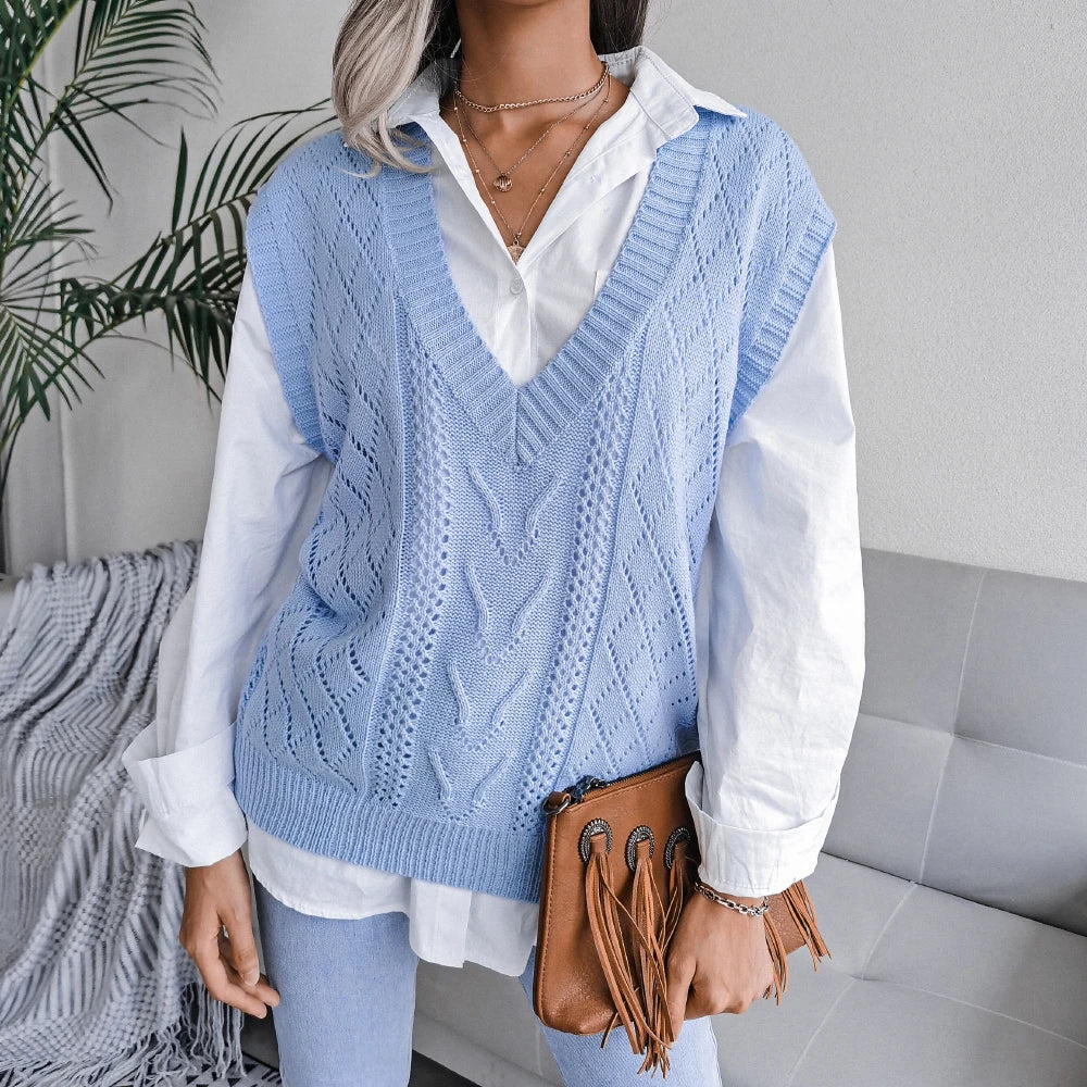 Ivyshape | Knitted Vest Sweater