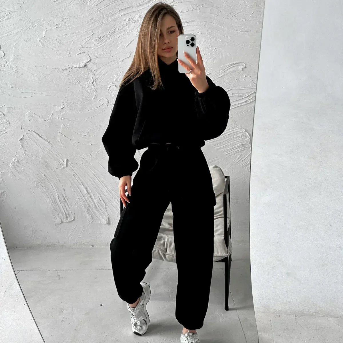 Ivyshape | Hooded Casual Tracksuit for Women