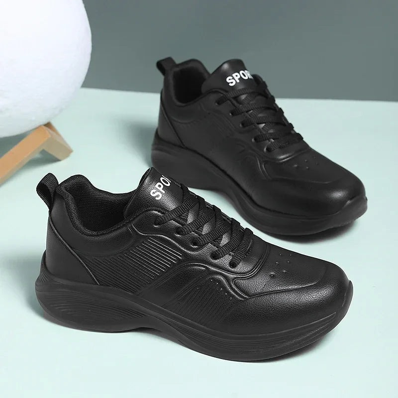 Stylish Black Casual Sneakers for Women