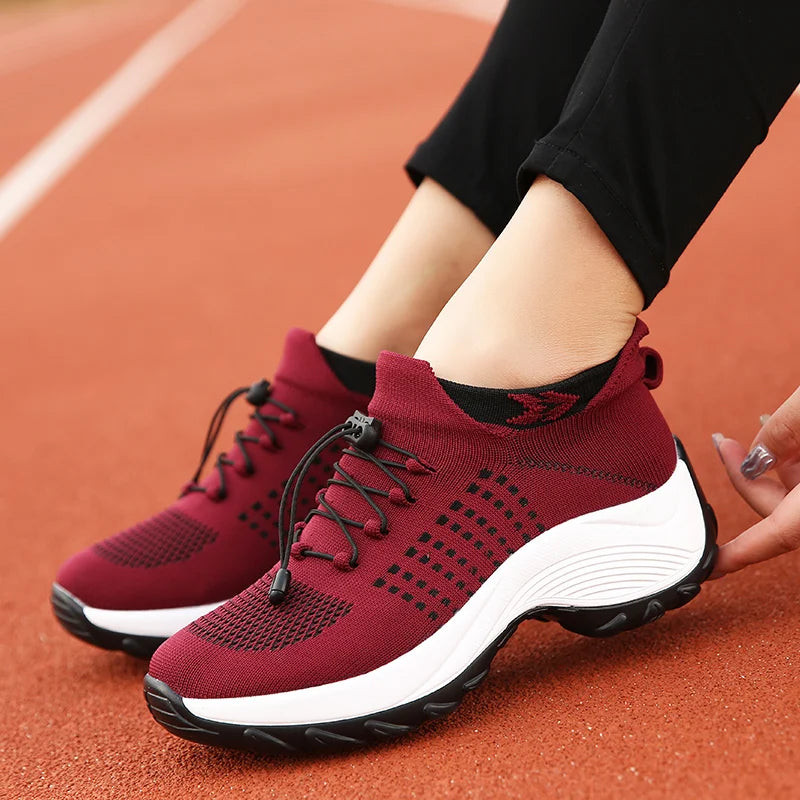 Stylish Height-Boosting Casual Sneakers for Women