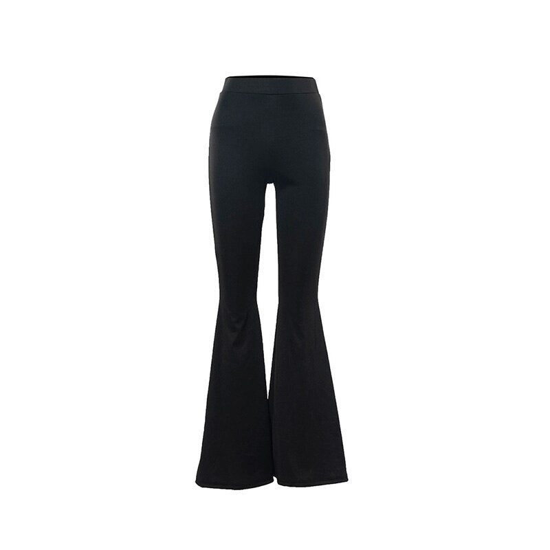 Ivyshape | Pants Elegant Flared Ladies' Pants In Timeless Black for Style-Conscious Appearances