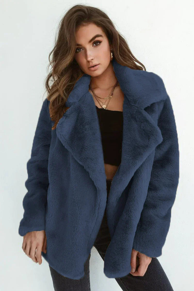 Ivyshape | Warm Plush Teddy Coat