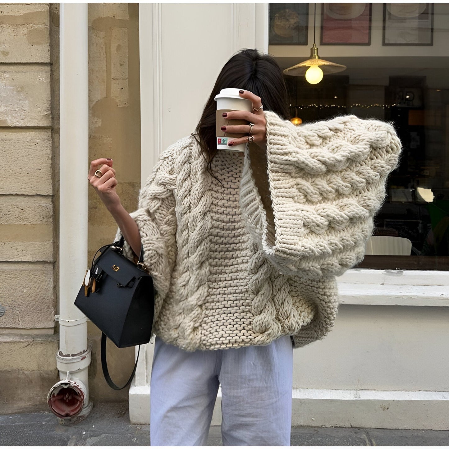 Ivyshape | Oversize Knitted Sweater