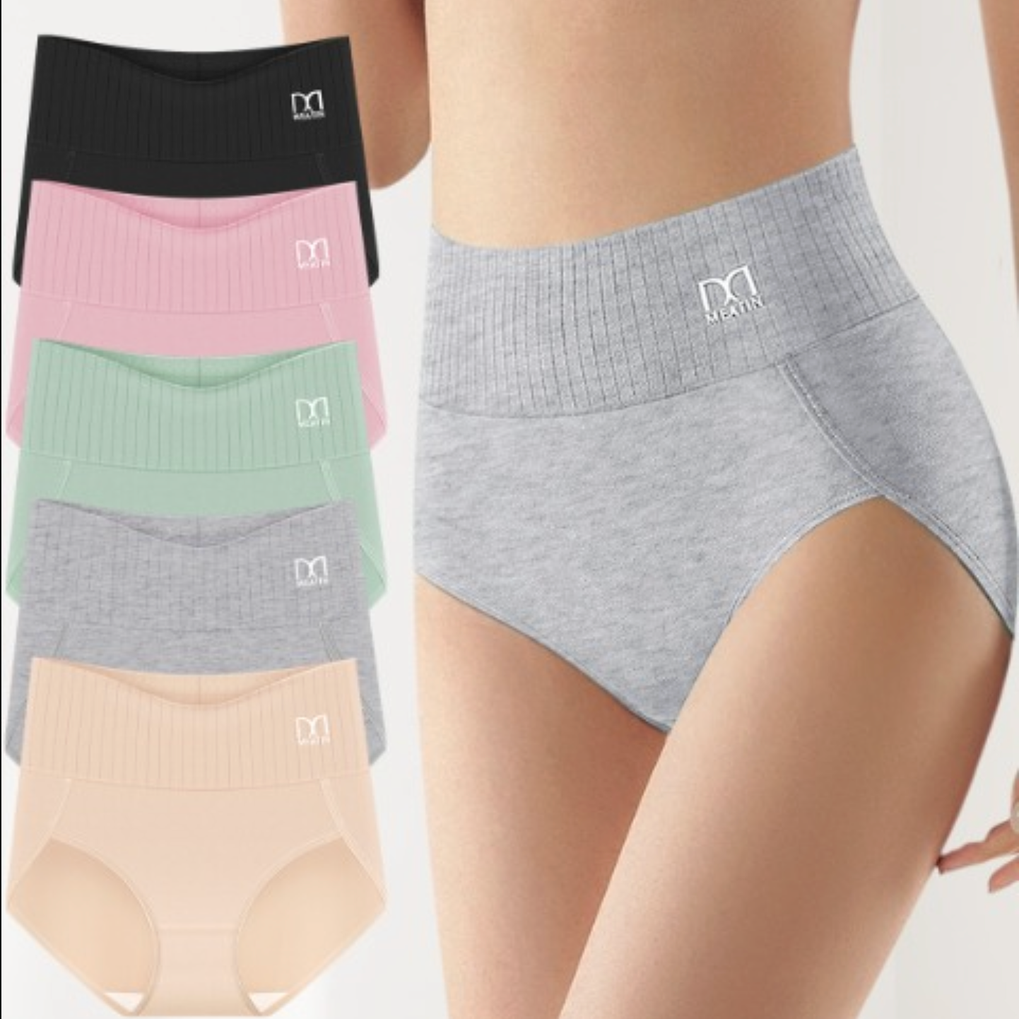 IvyShape | Breathable & Comfortable High-Waisted Briefs with Tummy Support