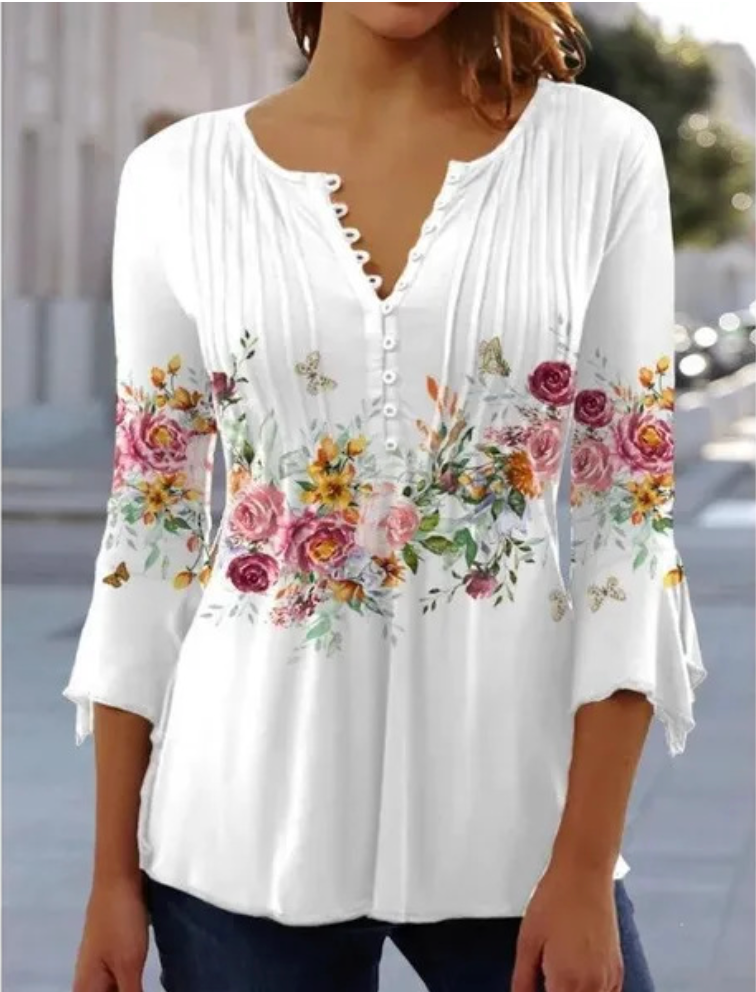 Trendy buttoned shirt for women