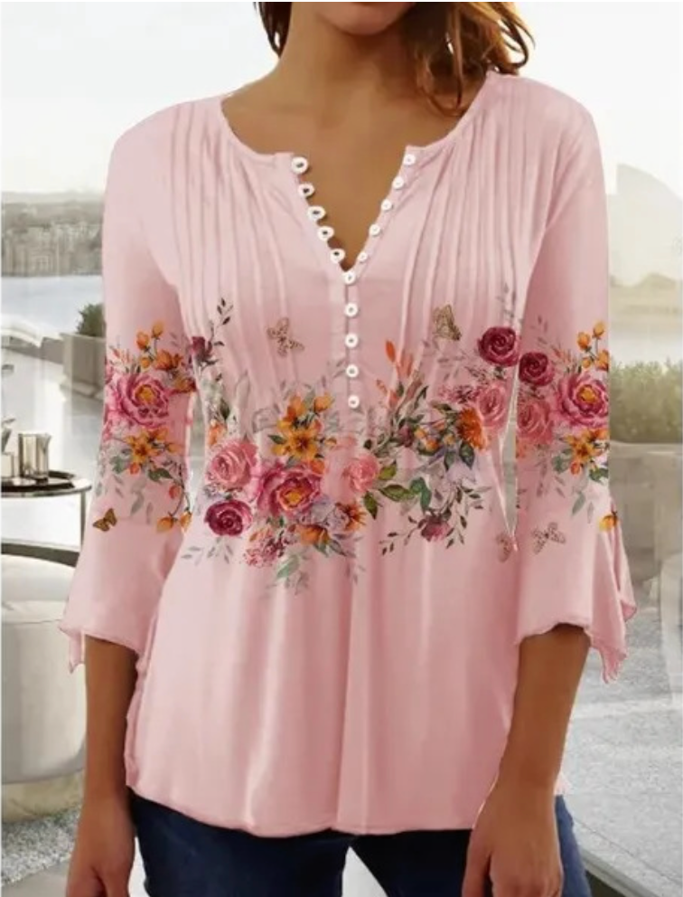 Trendy buttoned shirt for women