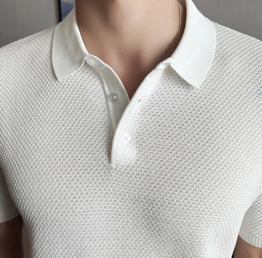 Ivyshape | Soft Knitted Polo Shirt