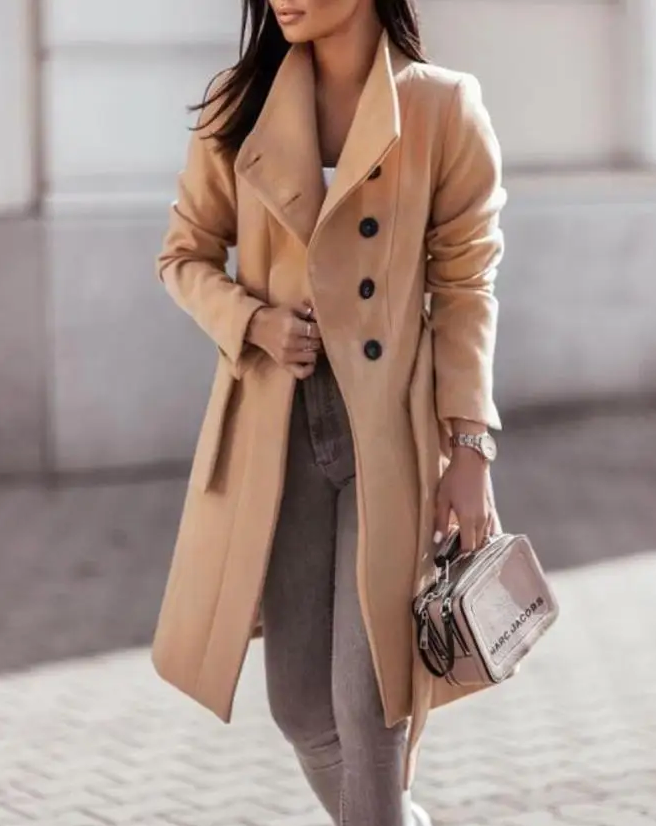 Ivyshape | Elegant Women's Trench Coat for Stylish Appearances