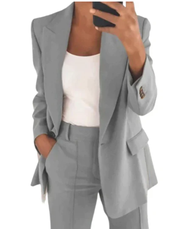 Ivyshape | Blazer Set With Jacket And Trousers