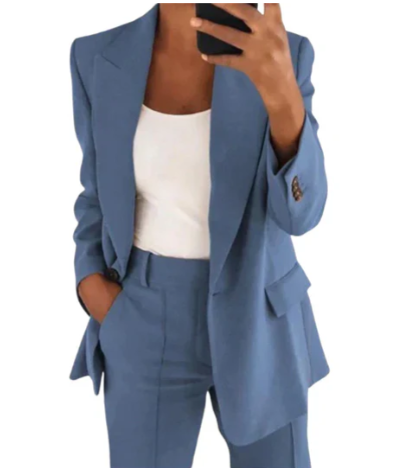 Ivyshape | Blazer Set With Jacket And Trousers