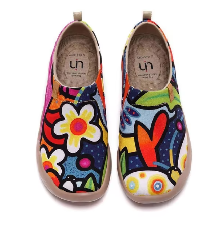 Chic Painted Slip-On Loafers for Women