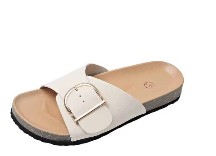 Ivyshape | Orthopedic Flat Sandals with Adjustable Buckle Straps